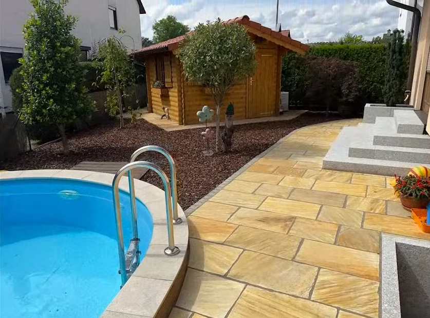 Pool und Quellsteine Video
